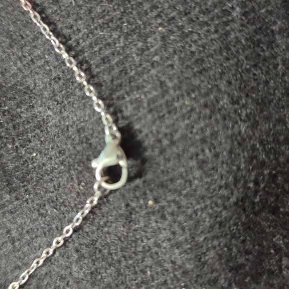 Sterling Silver Mother Of Pearl Blister Pearl Floral Pendant Statement Necklace - Picture 3 of 6